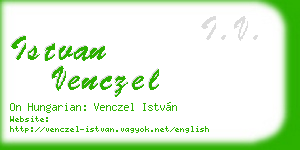 istvan venczel business card