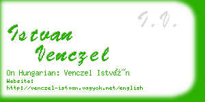 istvan venczel business card